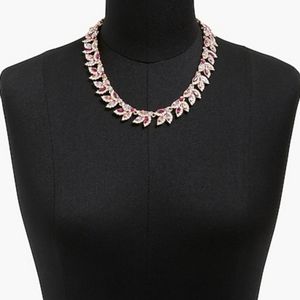 J. Crew Crystal Leaves Statement Necklace NWT